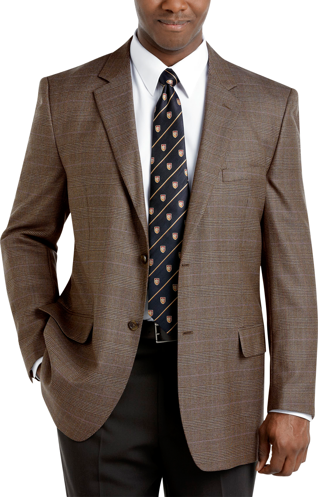 Joseph & Feiss Gold Sport Coat, Taupe Plaid