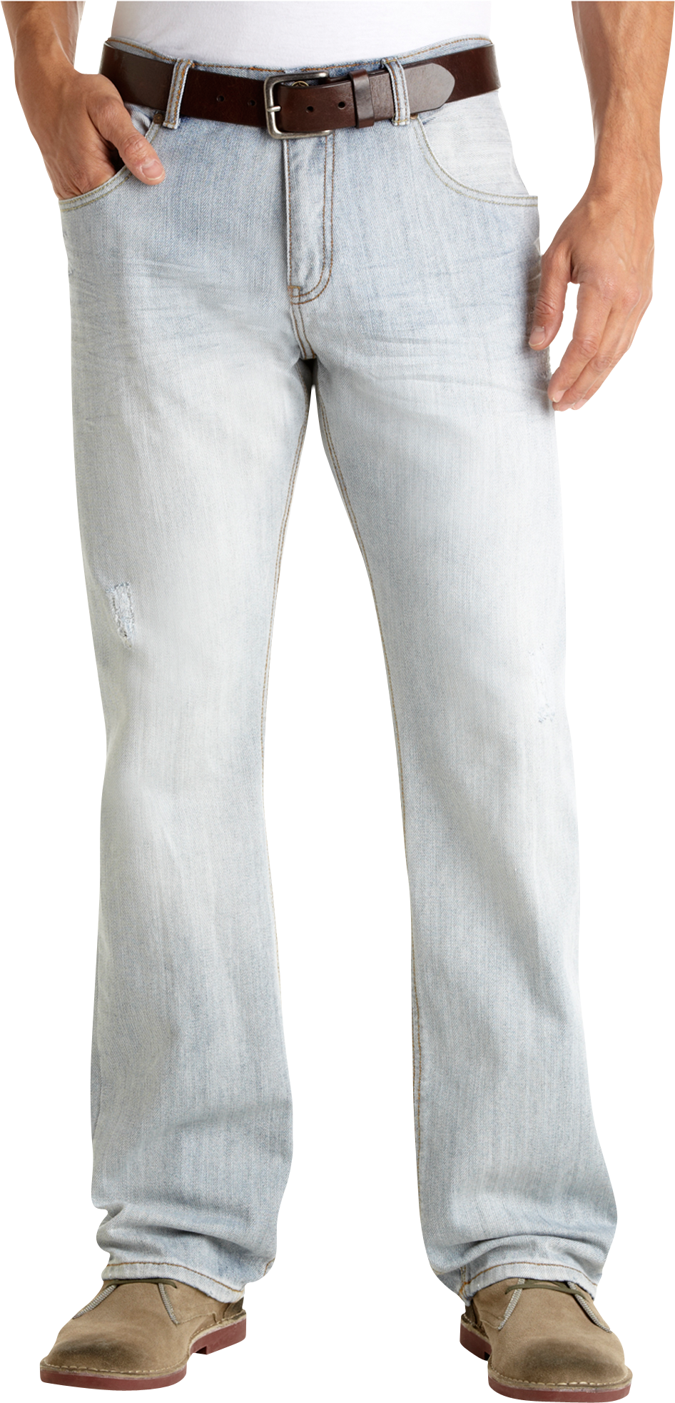 Hybrid Light Blue Bleached Jeans