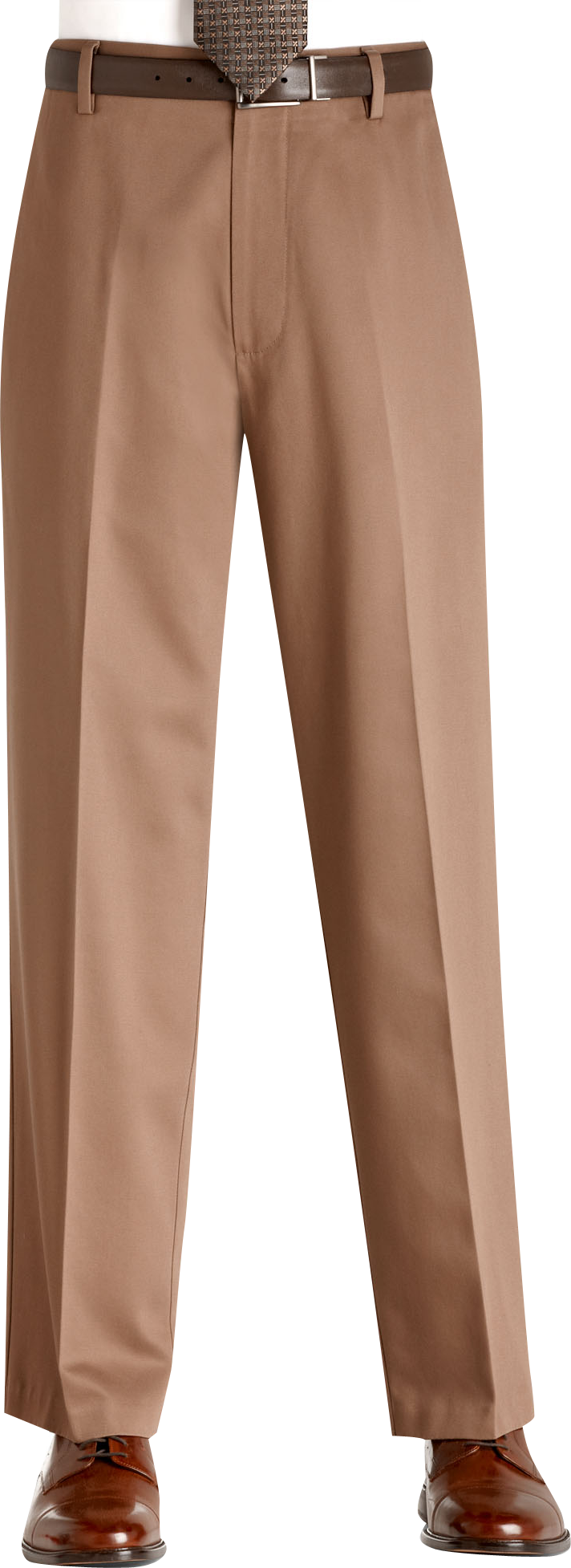 Dockers&reg; Essential Khaki Taupe Cotton Flat-Front Slacks