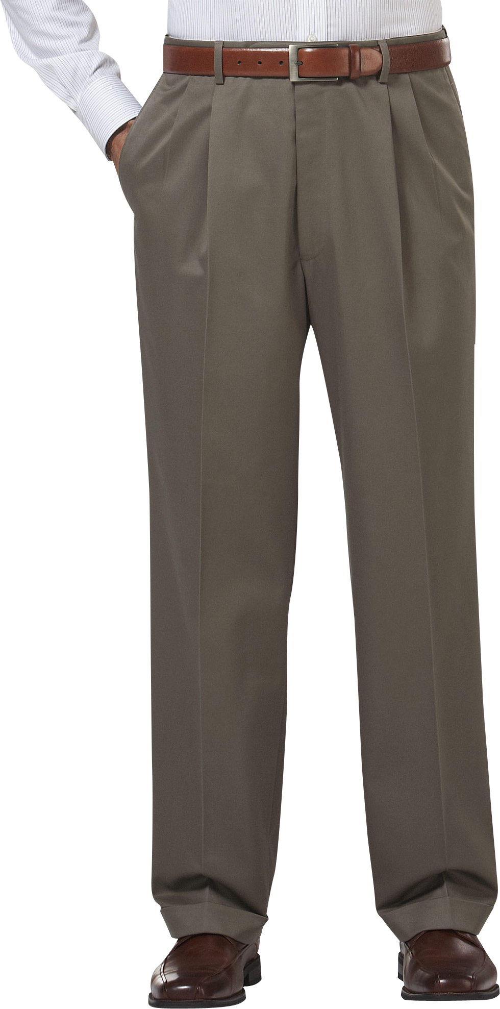 Joseph & Feiss Olive Cotton Slacks