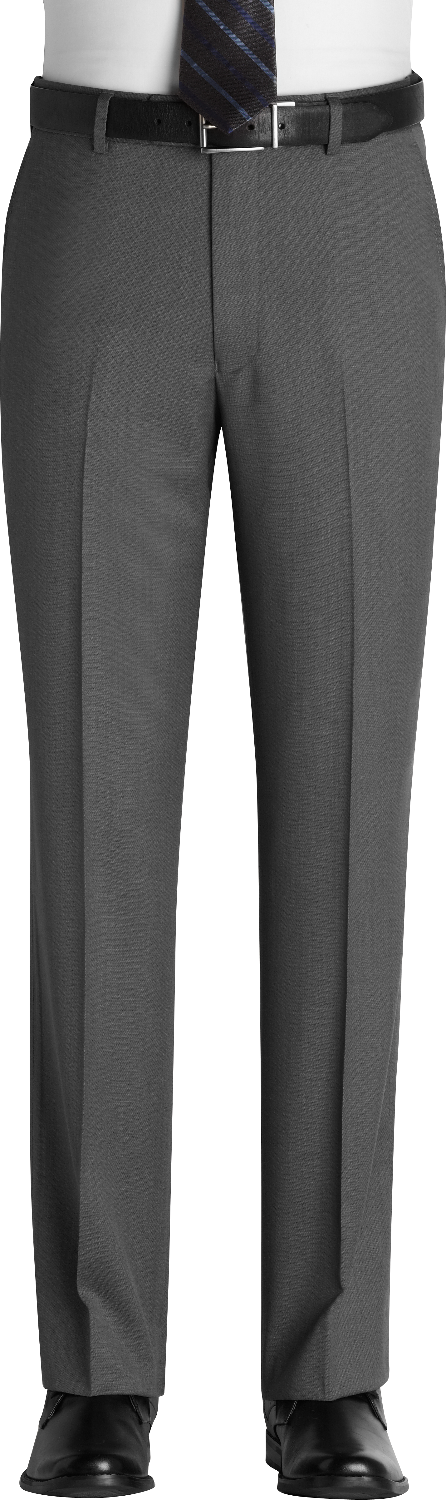 Pronto Uomo Gray Sharkskin Slacks