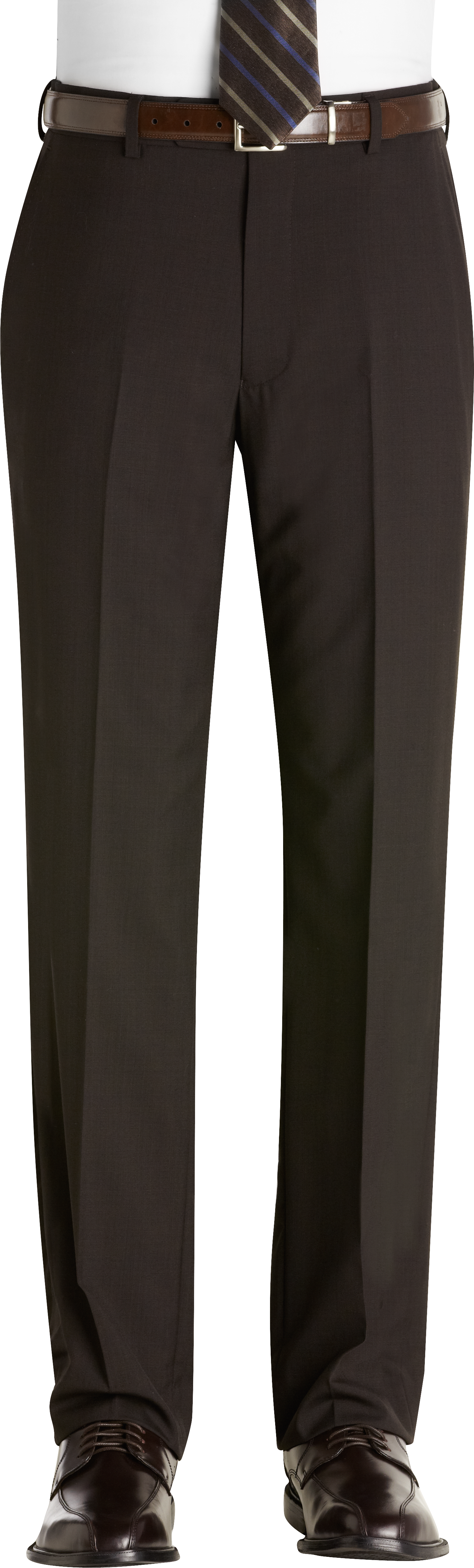 Pronto Uomo Brown Parquet Check Slim Fit Slacks