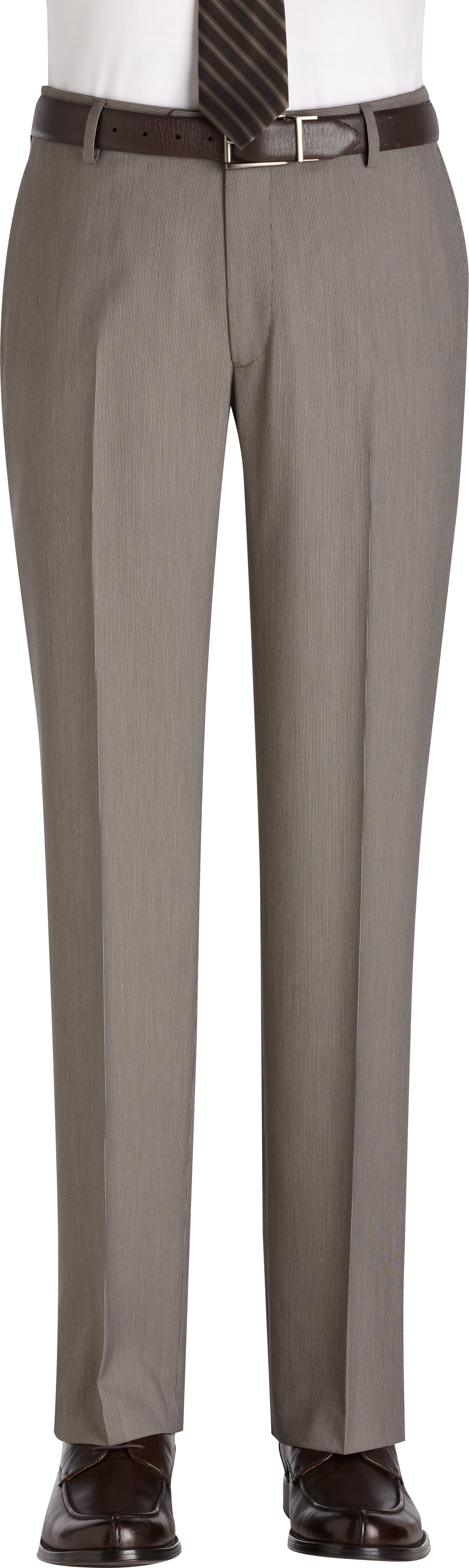 Pronto Uomo Tan Stripe Slacks