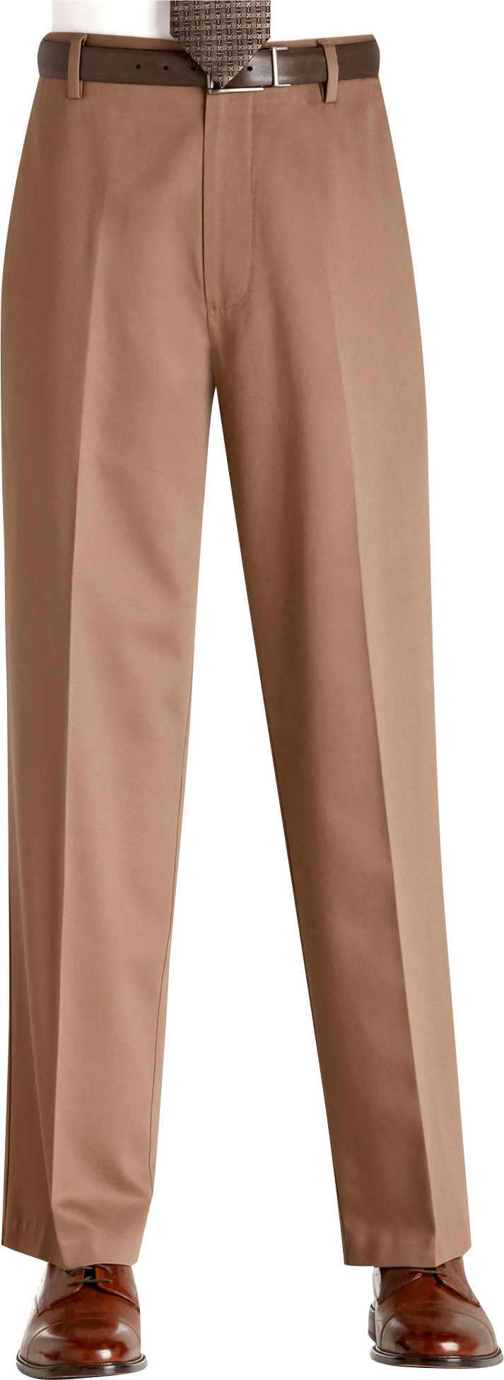 Dockers&reg; Essential Khaki Taupe Cotton Flat-Front Slacks