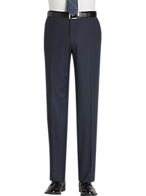 Joseph Abboud Blue Modern Fit Wool Twill Dress Pants