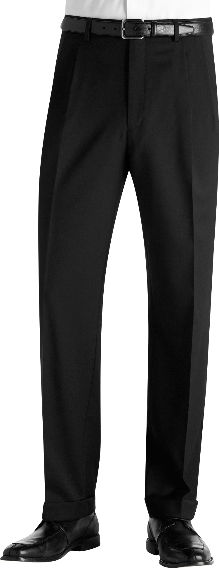 Joseph Abboud Black Pleated Slacks