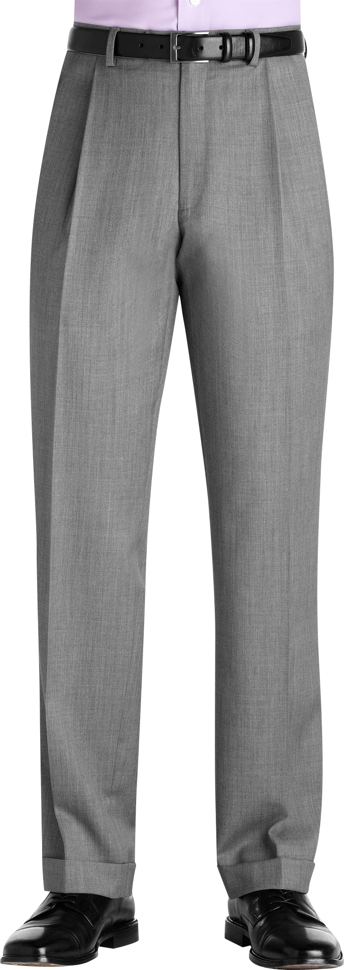 Joseph Abboud Gray Pleated Slacks