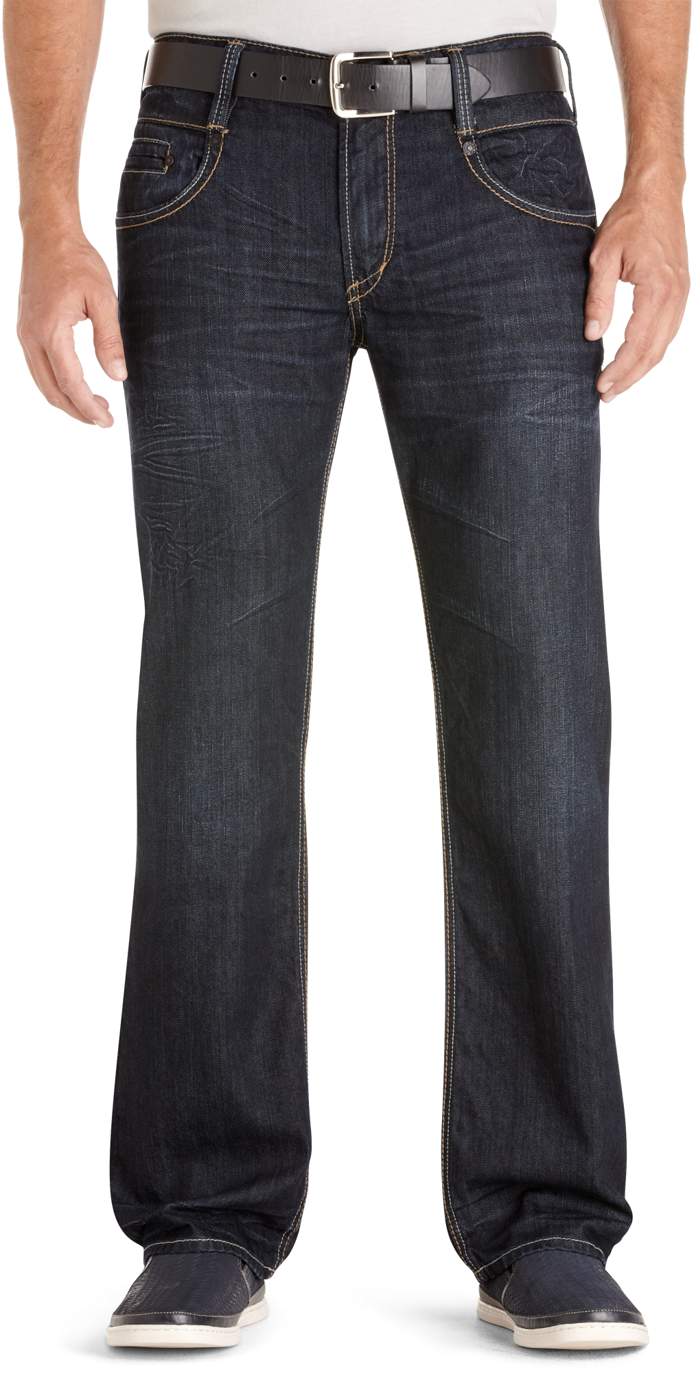 Silver Jeans Dark Blue Straight Leg Jeans