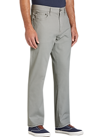 Joseph Abboud Gray Solid Classic Fit Pants