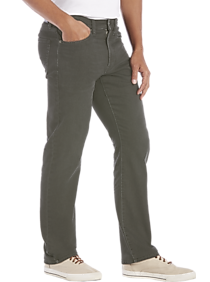 Flex by Joseph Abboud Charcoal Gray Classic Fit Knit Jean