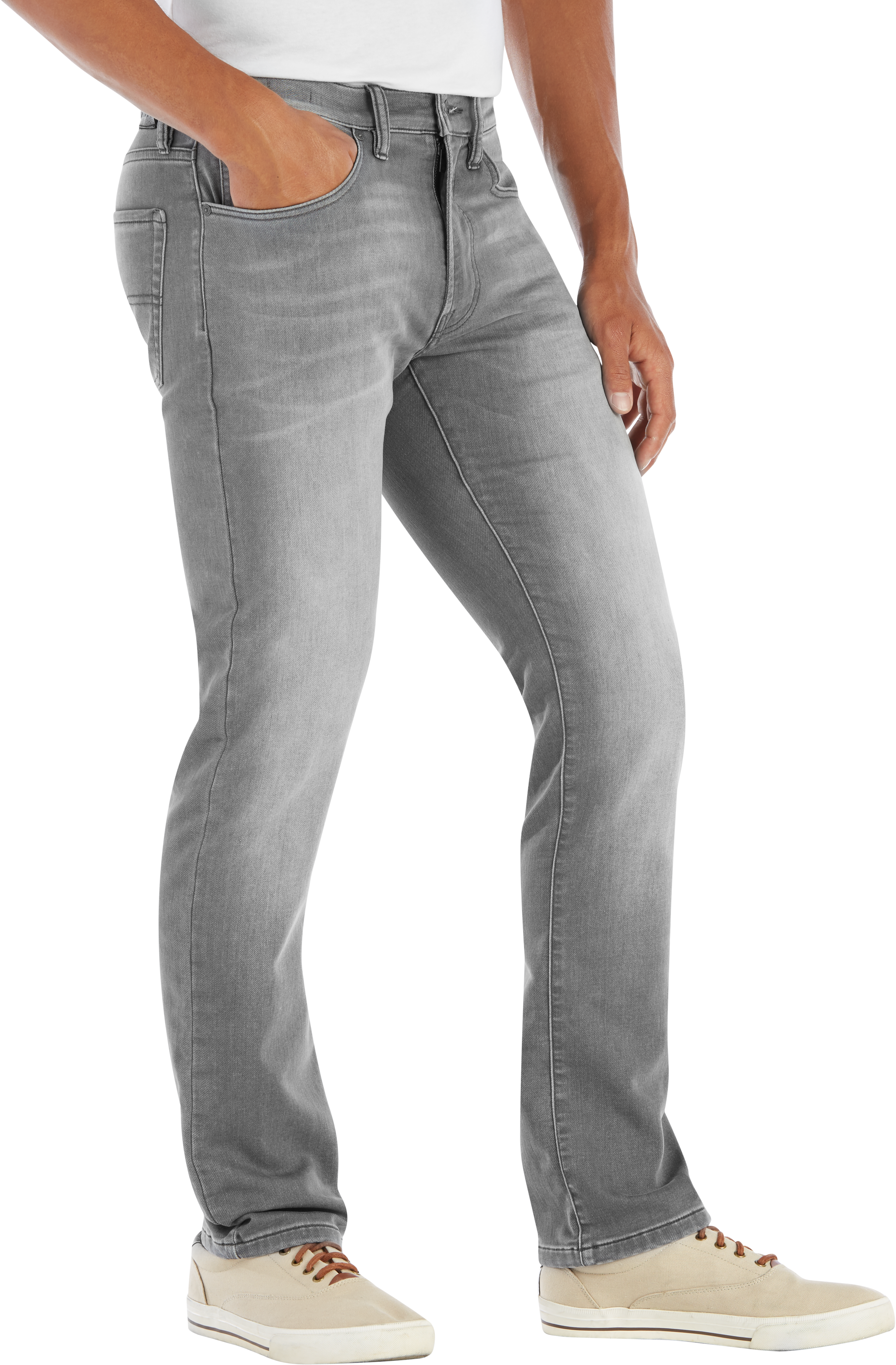 gray slim jeans