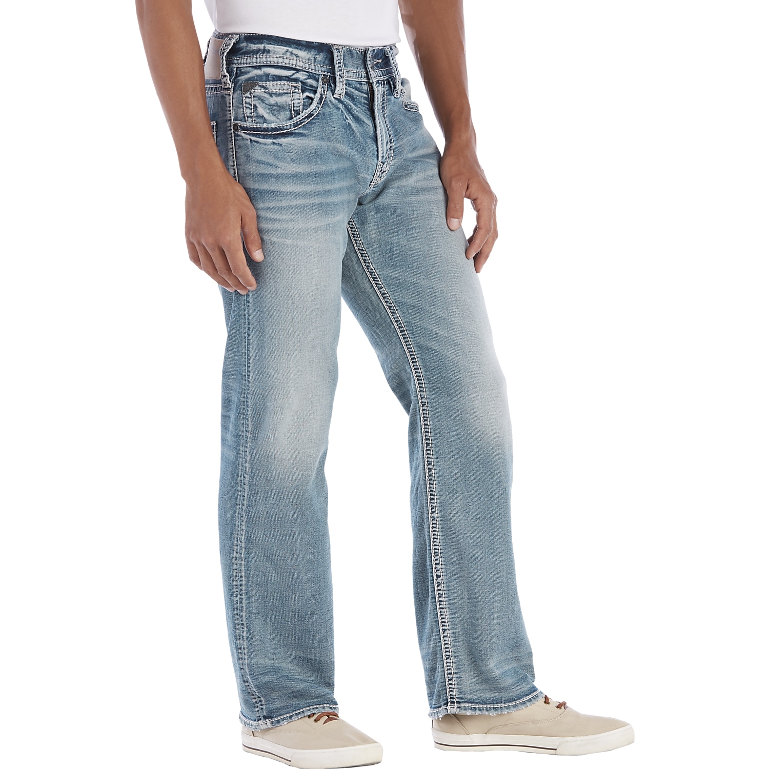 Silver Jeans Zac Light Wash Jeans - Men's Relaxed Fit | Men's ...