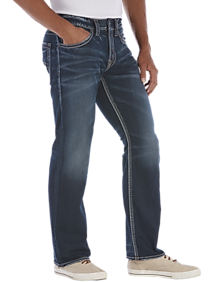 Silver Jeans Dark Wash Relaxed Fit Jeans