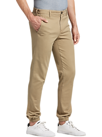 Joseph Abboud Tan Slim Fit Chino Pants