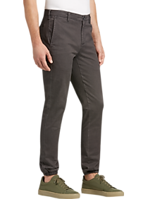 Joseph Abboud Charcoal Slim Fit Chino Pants