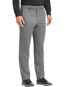 Joseph Abboud Gray Geometric Chinos