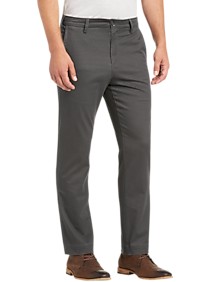 Joseph Abboud Charcoal Geometric Chinos