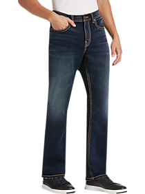 Silver Jeans Co. Grayson Blue Dark Wash Classic Fit Knit Jeans