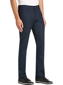 JOE Joseph Abboud Navy Check Slim Fit Jeans
