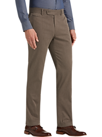 Joseph Abboud Mushroom Brown Modern Fit Pants