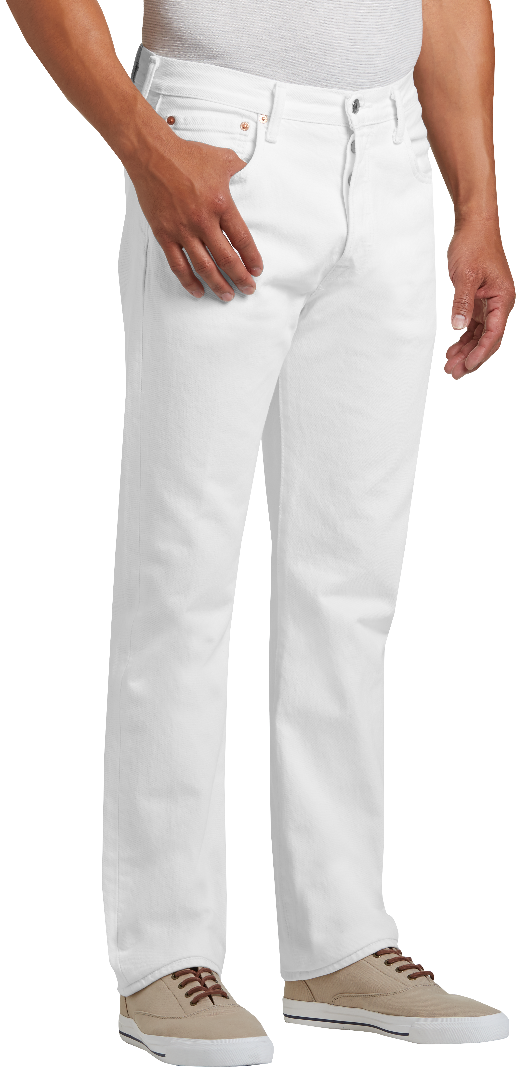 levis 501 optic white