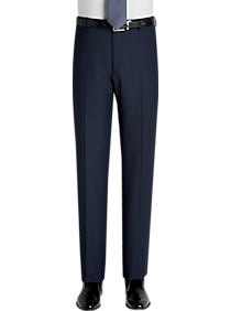 Awearness Kenneth Cole AWEAR-TECH Blue Tic Extreme Slim Fit Dress Slacks