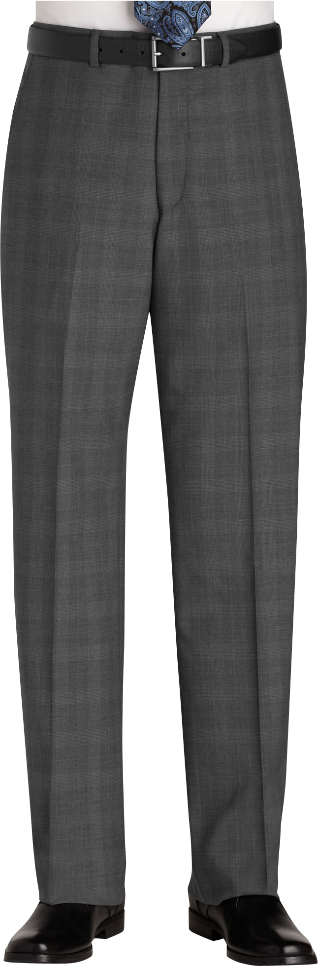 Kenneth Cole Gray Plaid Dress Slacks