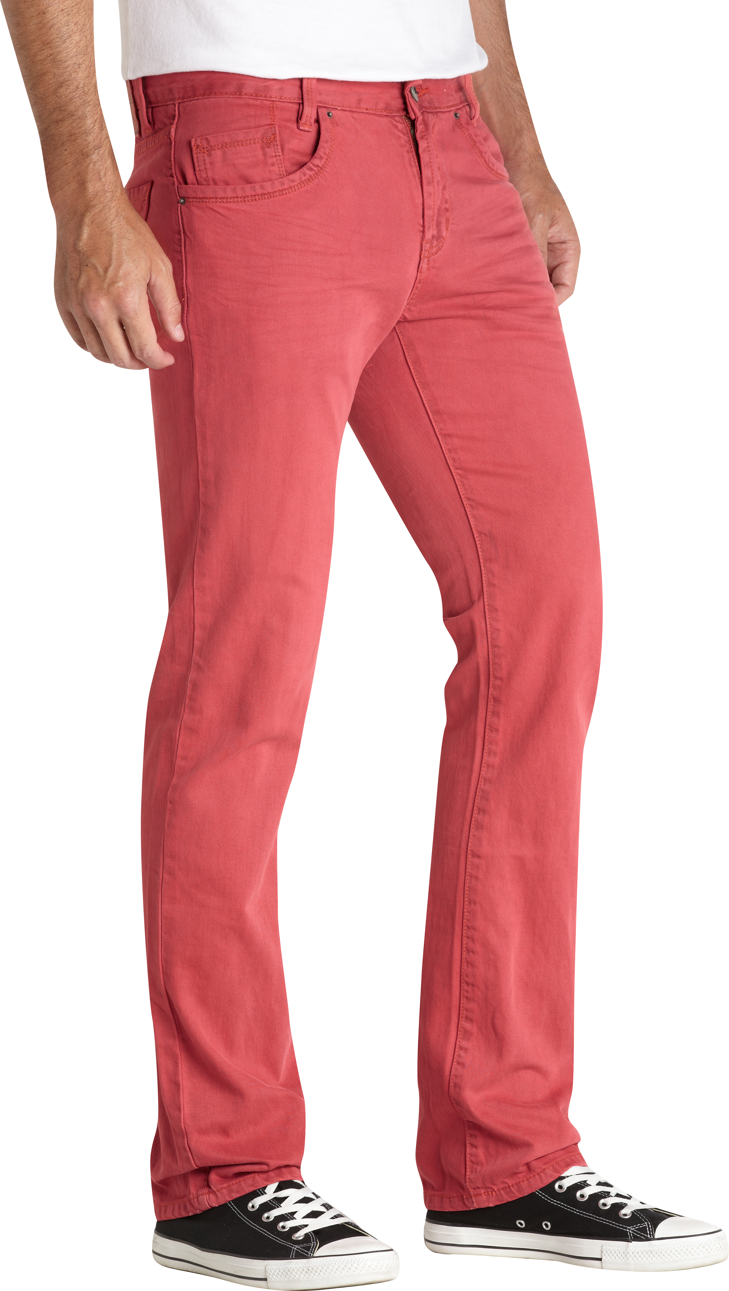 Fresh Coral Slim Fit Jeans