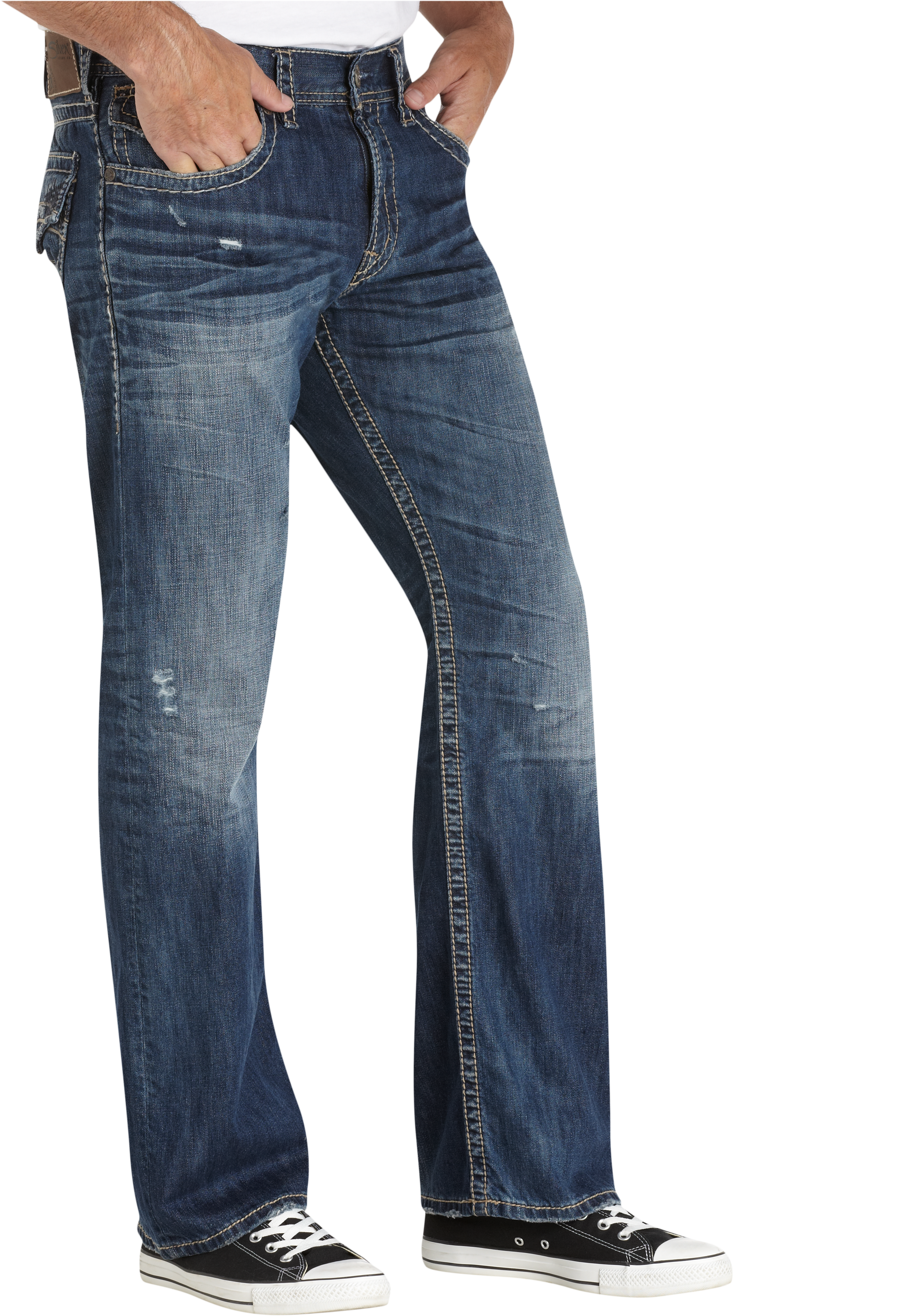 Silver Jeans Medium Wash Relaxed Fit Jeans