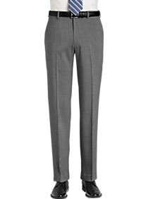 Calvin Klein Gray Sharkskin Slim Fit Pants