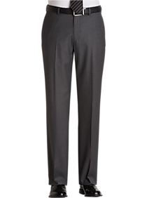 Pronto Uomo Medium Gray Slim Fit Dress Pants