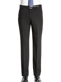 Egara Black Herringbone Slim Fit Pants