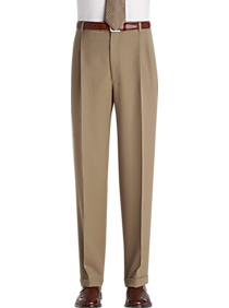 Joseph & Feiss Gold Classic Fit Dress Pants Tan