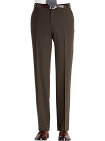 Joseph & Feiss Brown Classic Fit Dress Pants