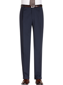 Joseph Abboud Blue Pleated Modern Fit Suit Separates Dress Pants