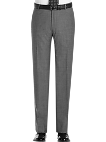 Joseph Abboud Gray Sharkskin Slim Fit Suit Separates Dress Pants