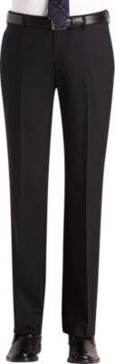 mens black pants with red stripe