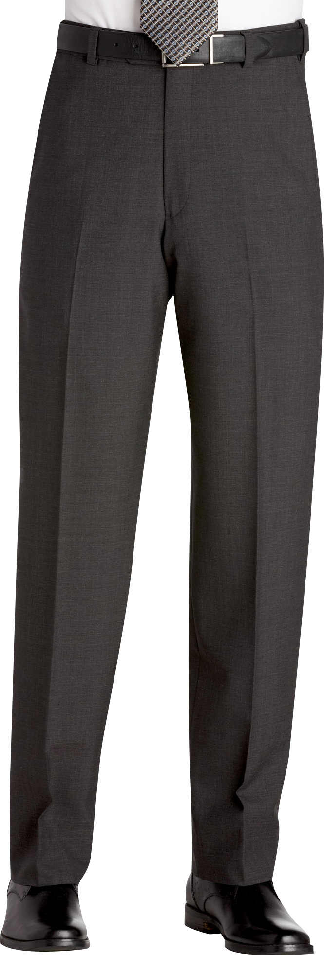 Austin Reed Charcoal Flat Front Regular Rise Slacks