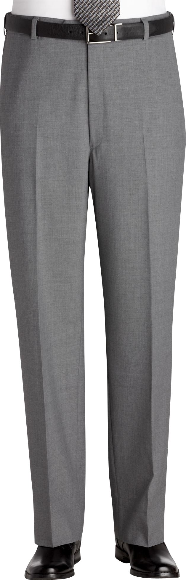 Austin Reed Gray Flat Front Regular Rise Slacks