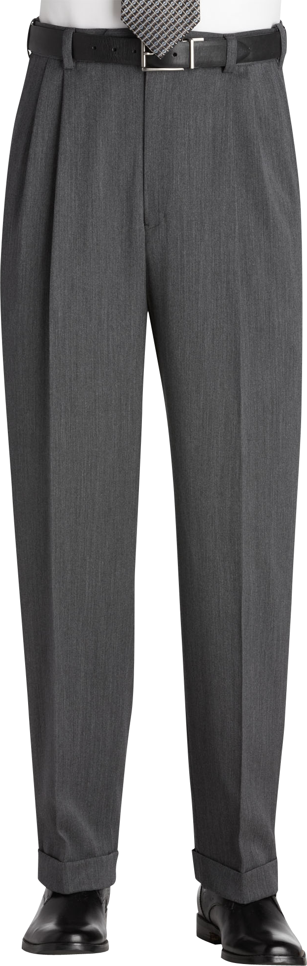 Austin Reed Gray Pleated Long Rise Slacks