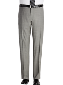 Pronto Uomo Black & White Sharkskin Modern Fit Suit Separates Dress Pants
