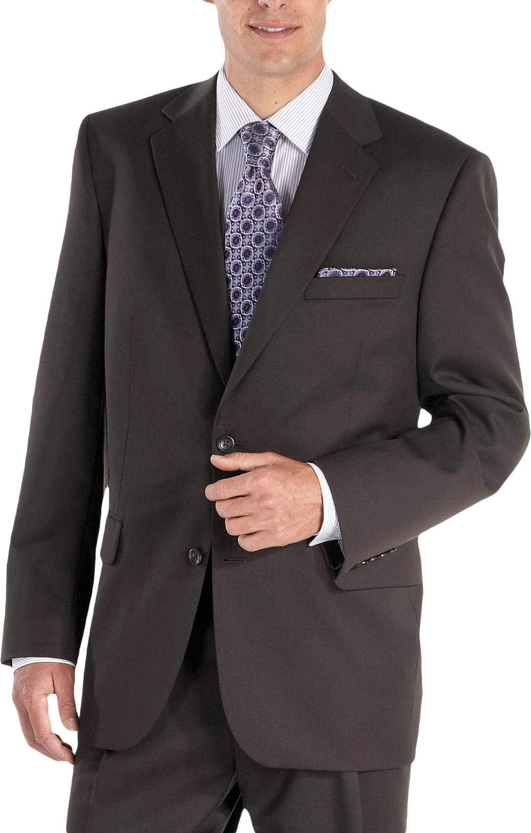 Joseph & Feiss Brown Portly Suit