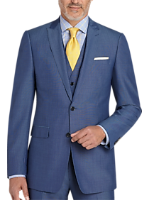 Calvin Klein Blue Extreme Slim Fit Vested Suit