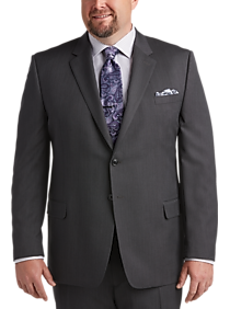 Pronto Uomo Slate Gray Tic Portly Suit