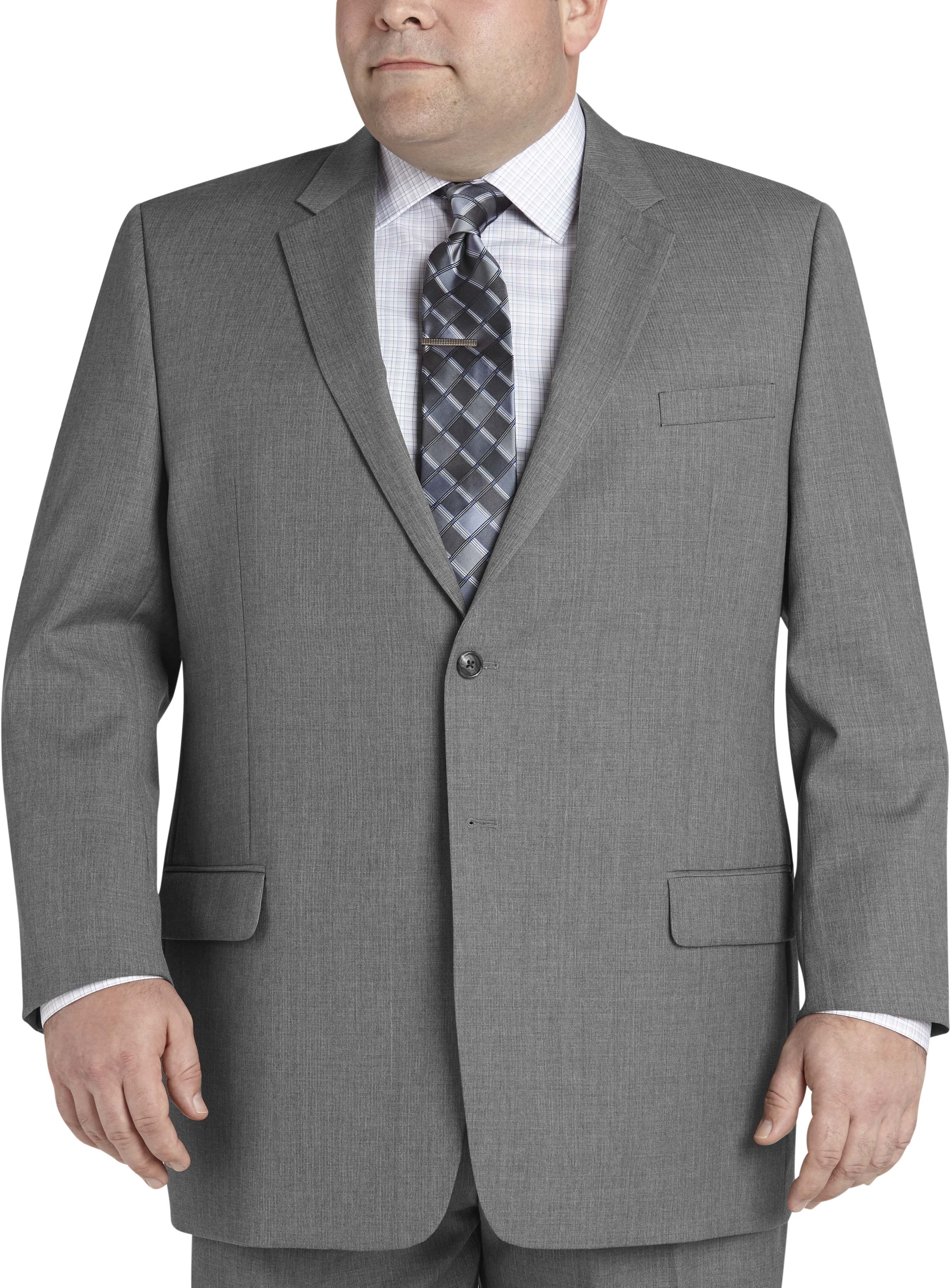Joseph & Feiss Light Gray Portly Suit
