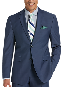 Perry Ellis Portfolio Blue Slim Fit Suit