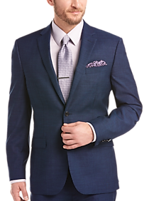 JOE Joseph Abboud Blue Stripe Slim Fit Survival Suit