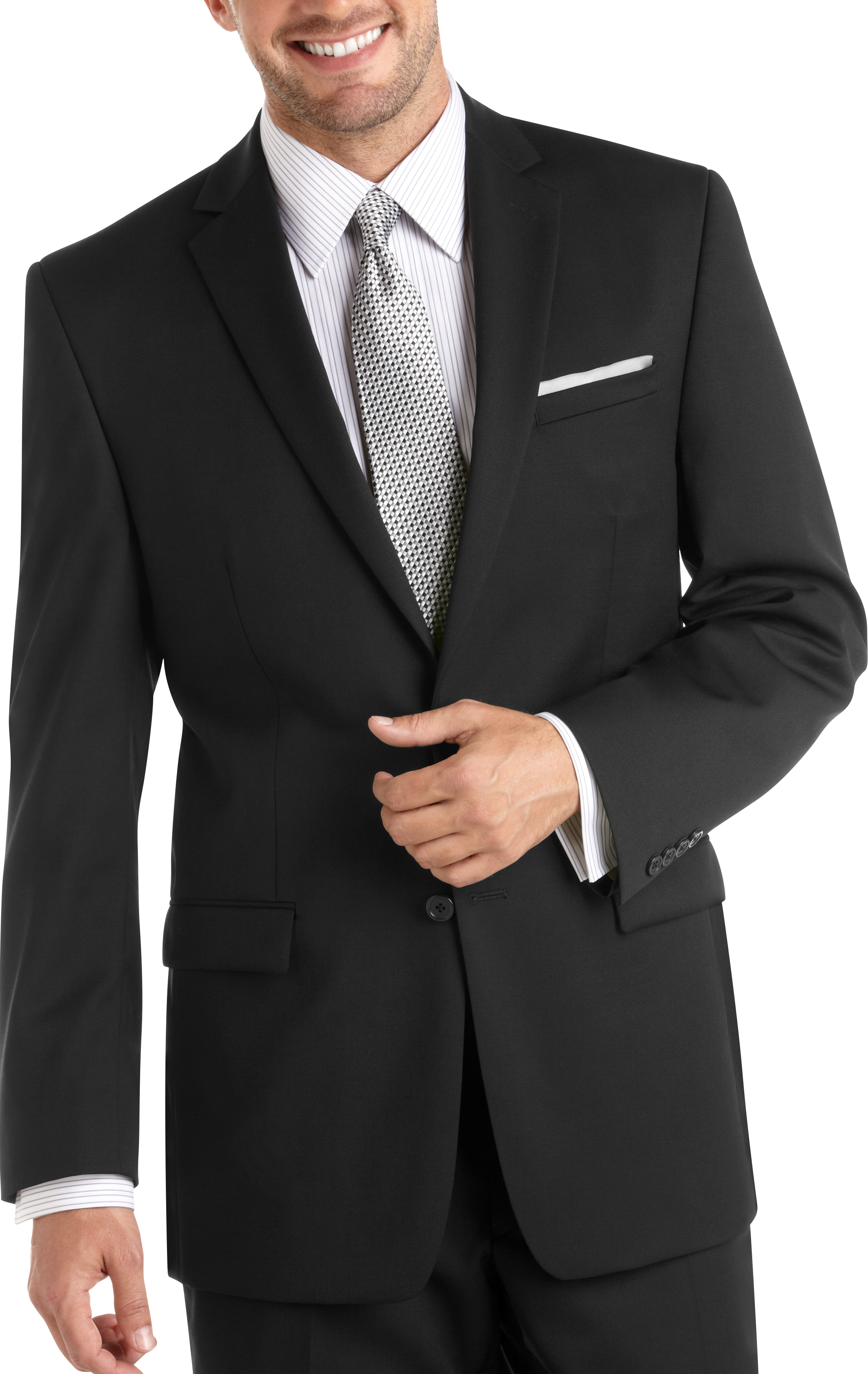 Joseph Abboud Black Modern Fit Suit