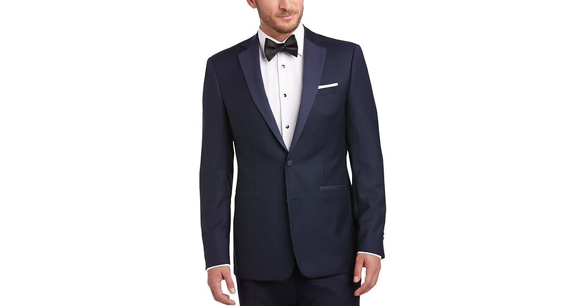 Calvin Klein Navy Extreme Slim Fit Tuxedo Men's Tuxedos Men's Wearhouse