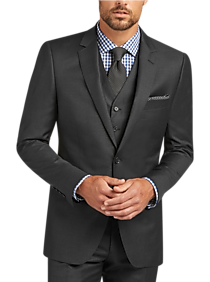 DKNY Charcoal Vested Extreme Slim Fit Suit